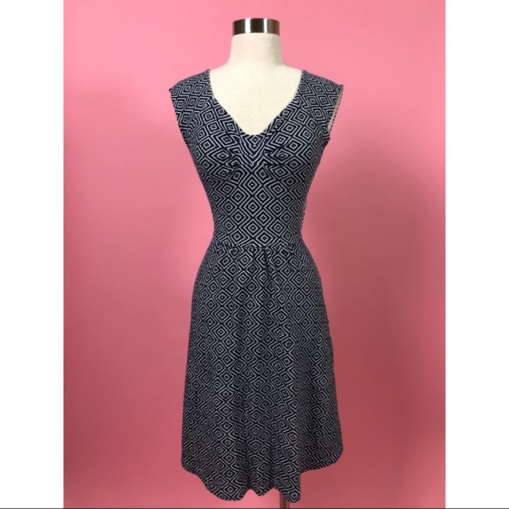 Postmark Matilde crisscross openback blue dress 2P S
